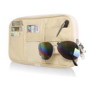 Yellow Car Sun Visor Organizer